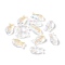 Transparent Electroplate Glass Beads, AB Color Plated, Fish, Clear AB, 15x8x5mm, Hole: 1mm