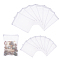 16Pcs 2 Style Polyester Filter Bag, with Zipper, Rectangle, White, 20~30x14.5~19x0.05cm, 8pcs/style