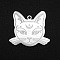 Tarnish Resistant 201 Stainless Steel Pendants, Laser Cut, Cat Shape, Stainless Steel Color, 22x25x1mm, Hole: 1.4mm