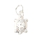 990 Sterling Silver Turtle Charms, with Jump Rings, Silver, 12.5x7x5.5mm, Hole: 4mm