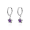 Non-Tarnish Stainless Steel Flower Dangle Earrings for Women, Stainless Steel Color