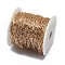 Brass Paperclip Chains, Flat Oval, Drawn Elongated Cable Chains, with Spool, Soldered, Light Gold, 11x4x0.5mm, about 50yards/roll(45.72m/roll)