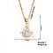 Exquisite Fashion personality Pendant Necklace, European and American Style for Women, Planet, Golden, 15.75 inch(400mm)