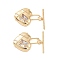 Brass Pave Clear Cubic Zirconia Toggle Clasps, Cadmium Free & Nickel Free & Lead Free, Heart, Real 18K Gold Plated, Bar: 24.5x4x2mm, Hole: 1.4mm, Heart: 28.5x21x6mm, Hole: 10x4.5mm