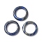 Natural Lapis Lazuli Plain Band Ring, Gemstone Jewelry for Women, US Size 6 1/2(16.9mm)