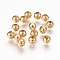 304 Stainless Steel Beads, Rondelle, Round, Real 24K Gold Plated, 4x3.5mm, Hole: 1.6mm