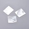 Natural White Shell Mother of Pearl Shell Cabochons, Rectangle, 25~27x25~27x0.6~0.7mm
