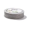 Braided Nylon Threads, Dyed, Knotting Cord, for Chinese Knotting, Crafts and Jewelry Making, Dark Gray, 1mm, about 21.87 Yards(20m)/Roll