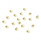 304 Stainless Steel Bead Caps, Flower, Rack Plating, Long-Lasting Plated, Real 18K Gold Plated, 4x1mm, Hole: 1mm