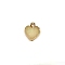 Resin with Golden Zinc Alloy Charms, Heart, PeachPuff, 12x15mm