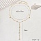 Stainless Steel Pendant Necklaces with Tassel and Gold Ball