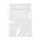 Food grade Transparent PET Plastic Zip Lock Bags, Resealable Bags, Rectangle, Clear, 15x10x0.016cm, Unilateral Thickness: 3.1 Mil(0.08mm)