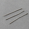 Tarnish Resistant 304 Stainless Steel Flat Head Pins, Stainless Steel Color, 15x0.7mm, 21 Gauge, Head: 1.5mm