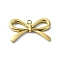 Ion Plating(IP) 304 Stainless Steel Pendants, Real 18K Gold Plated, Bowknot, 11.5x19.5x2.5mm, Hole: 1.4mm
