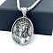Greek Mythology Stainless Steel Jesus Pendant Men Necklaces, Stainless Steel Color