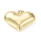 Eco-Friendly Brass Pendants, Cadmium Free & Lead Free, with Jump Ring, Heart Charm, Real 18K Gold Plated, 27x37.5x12.5mm