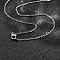 Tarnish Resistant 304 Stainless Steel Women Chain Necklaces, Stainless Steel Color, 17.7 inch(45cm)