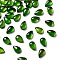 Natural Grade AA Green Diopside Cabochons, Teardrop, 6x3.8~4x2~2.4mm