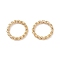 Brass Soldered Jump Rings, Closed Jump Rings, Twist Ring, Real 24K Gold Plated, 8x1mm, Inner Diameter: 5.5mm