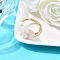 Natural Rose Quartz Finger Rings for Women, Inner Diameter: 18mm