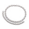 304 Stainless Steel Heart Link Chain Bracelets and Necklaces Sets for Women, Stainless Steel Color, Necklace: 465mm
