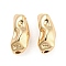 Brass Beads, Cadmium Free & Nickel Free & Lead Free, Nuggets, Real 18K Gold Plated, 10.5x4.6x4.8mm, Hole: 0.7mm