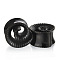 Vortex Brass Alloy Ear Tunnels, Black, 16mm