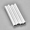304 Stainless Steel Tube Beads, Silver, 30x7mm, Hole: 6mm