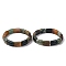 Natural Indian Agate Bead Stretch Bracelets for Women Men, Bamboo, Inner Diameter: 2-3/8 inch(6.15cm), Bead: 10.5~11x16.5~17.5x6.5~7mm