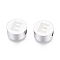 Tarnish Resistant 304 Stainless Steel Beads, Flat Round with Letter, Letter.E, 10x4.5mm, Hole: 2mm