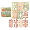 10Pcs 10 Styles PET Hollow Lace Scrapbook Paper Pads, for DIY Album Scrapbook, Background Paper, Diary Decoration, Mixed Patterns, Mixed Color, Packagind:120x120x1mm, 1pc/style