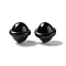Natural Obsidian Beads, No Hole, Saturn Shape, 19x20mm