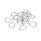 Tarnish Resistant 304 Stainless Steel D Rings, Buckle Clasps, For Webbing, Strapping Bags, Garment Accessories Findings, D Clasps, Stainless Steel Color, 9x11x1.5mm