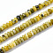 Natural Yellow Turquoise(Jasper) Beads Strands, Rondelle, 4~5x2mm, Hole: 0.8mm, about 160~165pcs/strand, 14.96~15.35 inch(38~39cm)