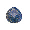 Natural Lapis Lazuli Pendants, Teadrop with Hole, 16mm