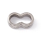 Non-Tarnish 304 Stainless Steel Linking Rings, Infinity, Stainless Steel Color, 4.5x15x8.5mm, Inner Diameter: 12x5.5mm