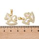 Латунные микро проложить кубического циркония подвески KK-B083-04G-3