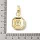 Латунные микро проложить кубического циркония подвески KK-U047-05G-3