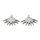 Латунные микропаве прозрачные подвески с фианитом KK-H460-15P-1