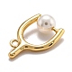 Латунные подвески в форме треугольника KK-B033-02G-3