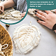 Акриловый инструмент для вязания и макраме с кисточками из перьев DIY-WH0453-80-5