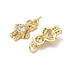 Латунные микро проложить кубического циркония подвески KK-Q068-59G-2