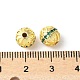 Латунные микро проложить кубического циркония бусы KK-U067-06G-03-2