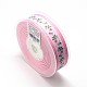 Цветок печатные ленты Grosgrain ORIB-L004-02-2