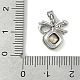 Латунные микро проложить кубического циркония подвески KK-P283-23P-3