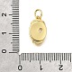 Латунные микро проложить кубического циркония подвески KK-V007-009G-02-3
