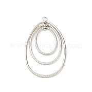 Латунные подвески с открытой спинкой KK-O144-20P