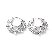 Серьги-кольца из нержавеющей стали 304 EJEW-H115-36P