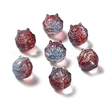 Прозрачные стеклянные бусины GLAA-D025-05G-1
