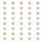 40Pcs 2 Colors Alloy Cabochons, with Rhinestone, Flower, Mixed Color, 16.5~17x4mm, 20pcs/color